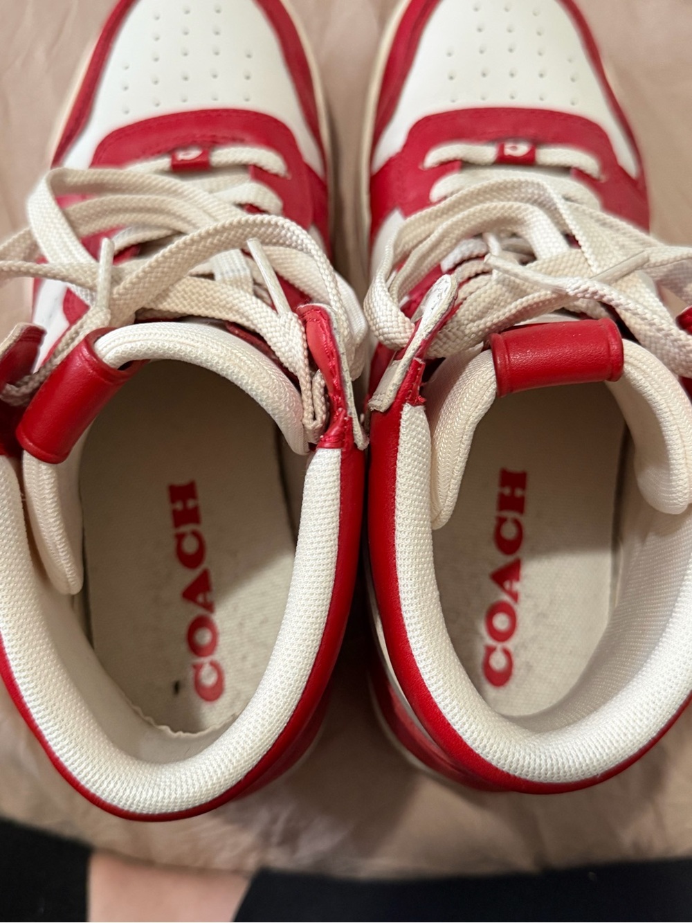 Coach White Canvas Sneaker - Picture 4 of 5